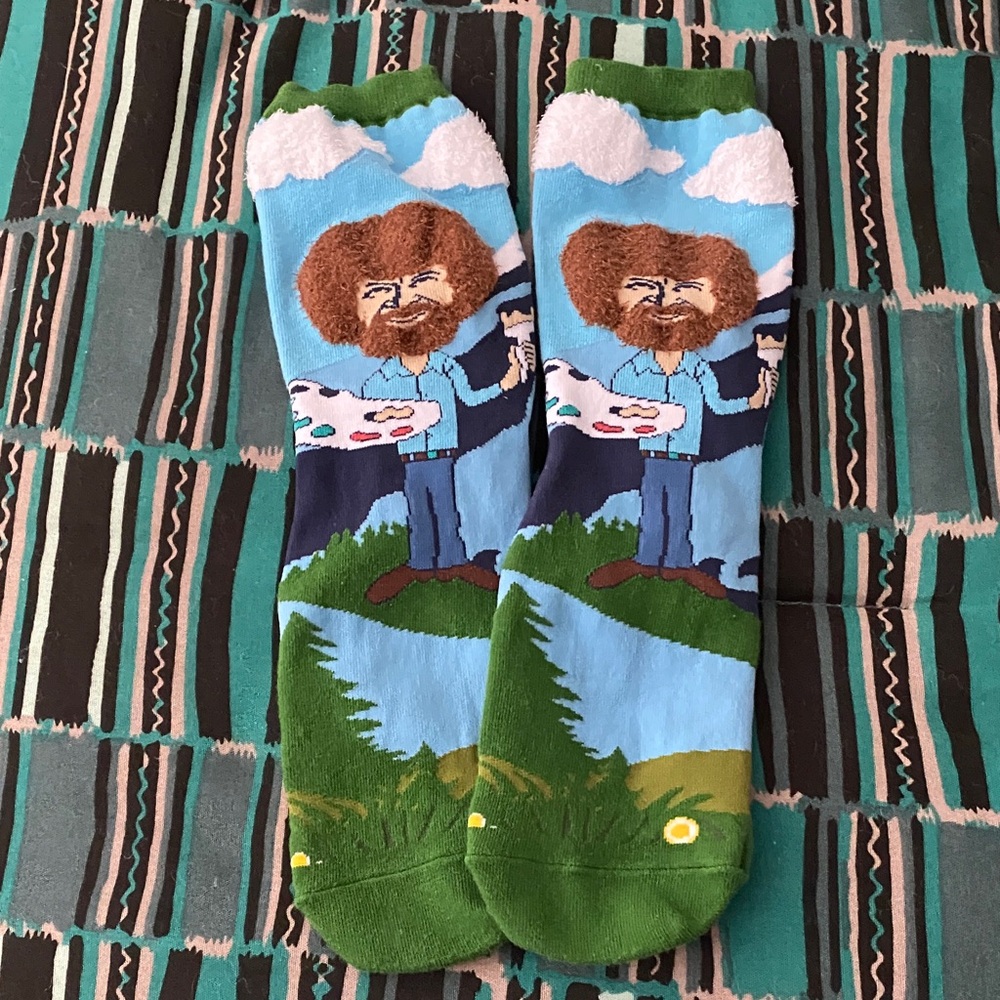 Bob Ross Artistic Socks